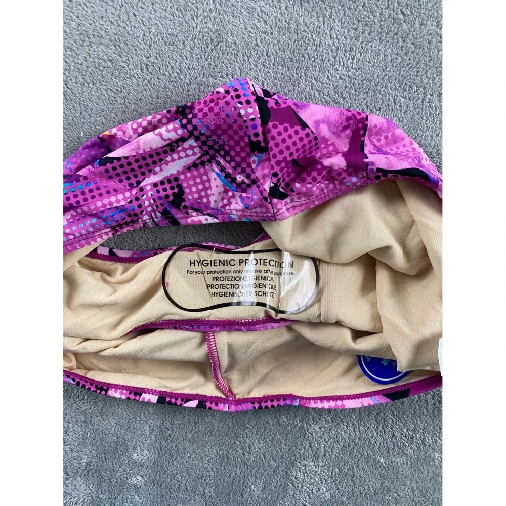 Swimsuits For‎ All Womens Plus Size 18 High Waist Bikini Bottom Purple Tropical